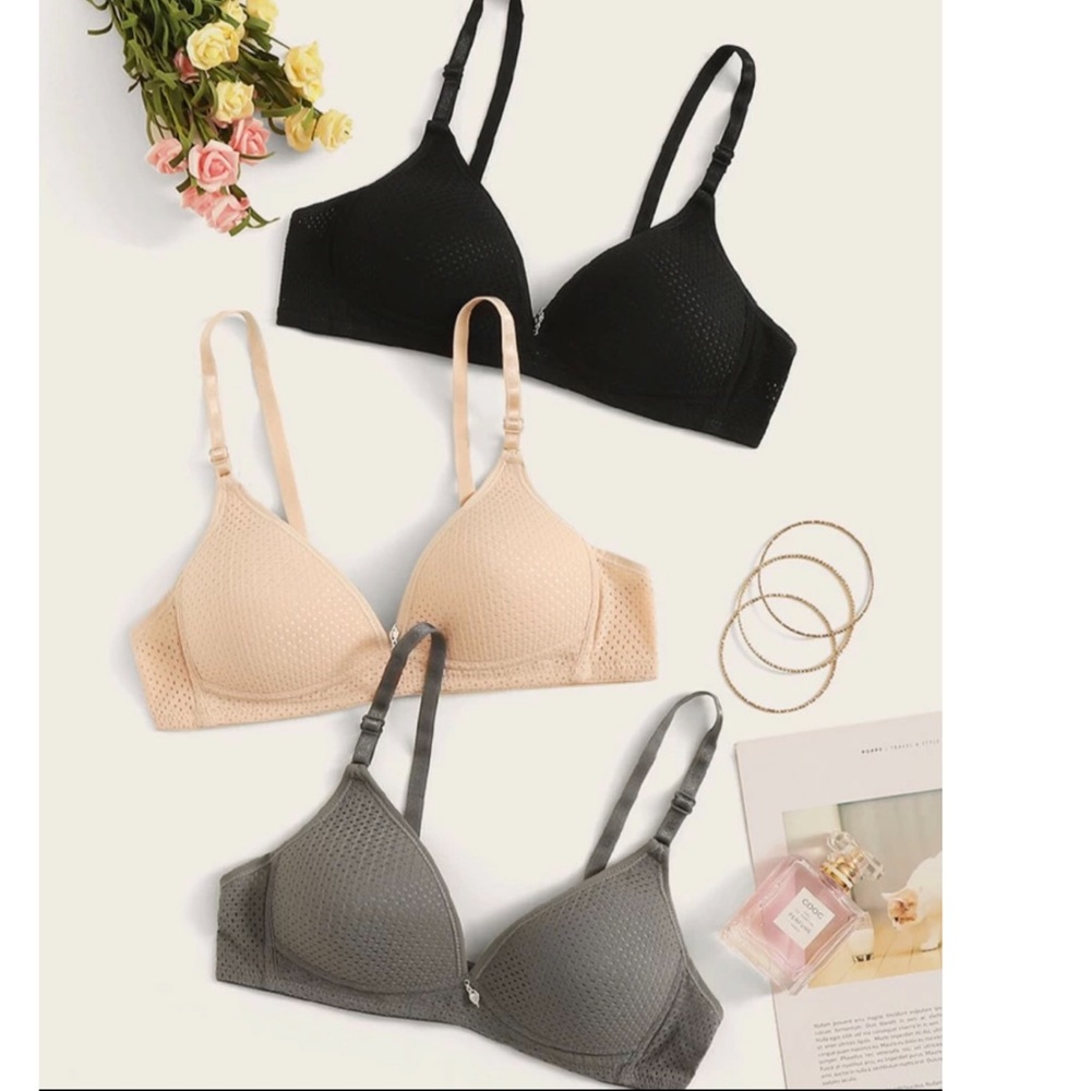 Adjustable strap bra 3 pack